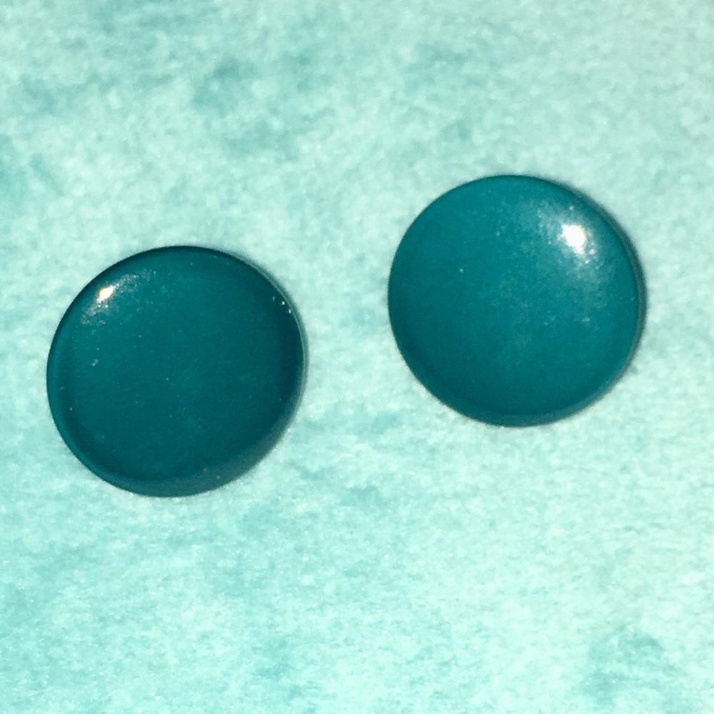 Teal Stud Earrings